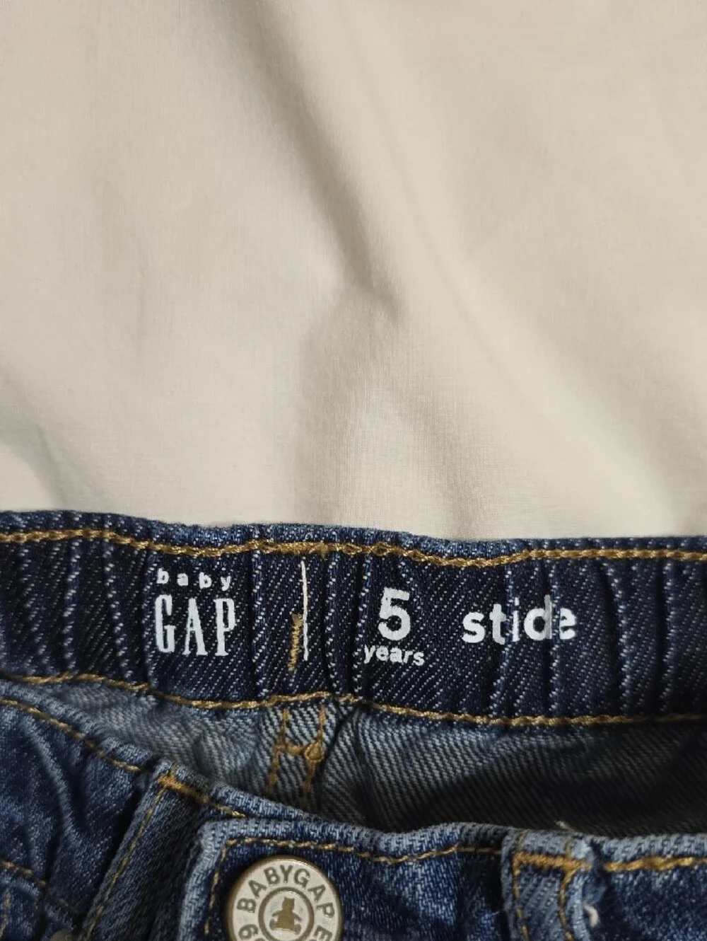 baby GAP Dark Indigo Star Stitch Wide-Leg Jeans